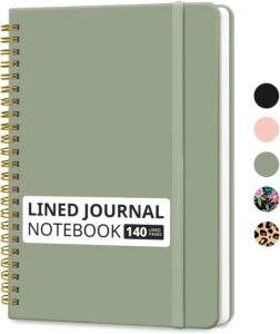 Green A5 Hardcover Spiral Journal