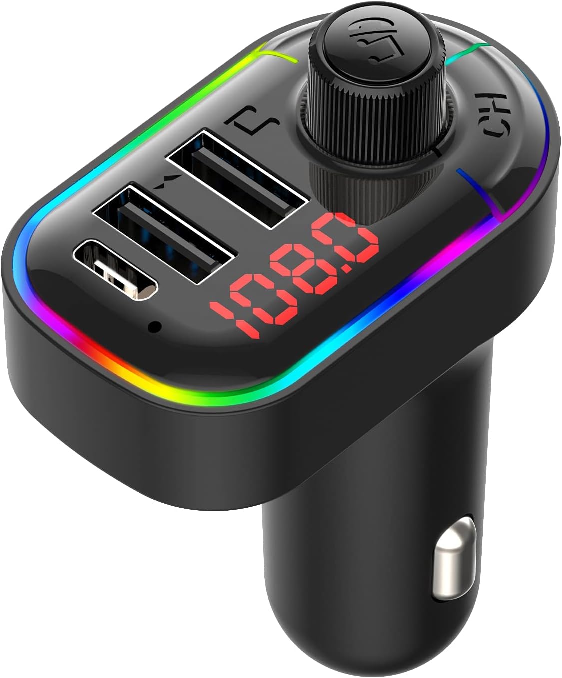 Bluetooth 5.0 Car FM Transmitter & Charger