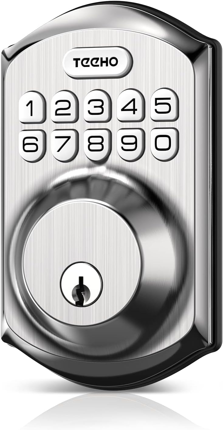 TEEHO TE001 Smart Deadbolt Lock with Keyless Entry for Front Door