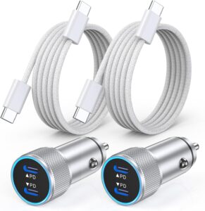 iPhone 16 Car Charger & Cable 2Pack