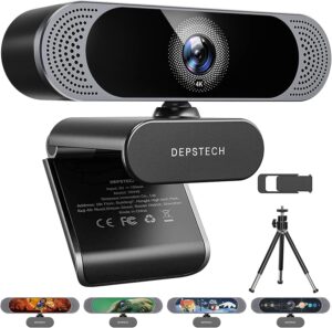 DEPSTECH 4K Webcam with Privacy Cover