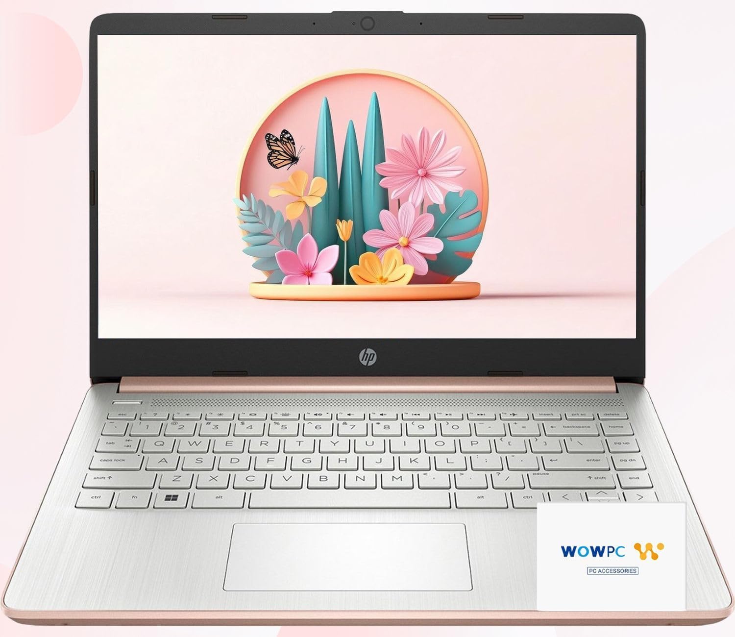 HP 14 Ultrabook  Back to School Limited Edition w/Microsoft 365  Intel 4-Core CPU  16GB RAM  1.6TB Storage (128GB OnBoard w/ 512GB Portable Drive + 1TB OneDrive)  Rose Gold  Win 11