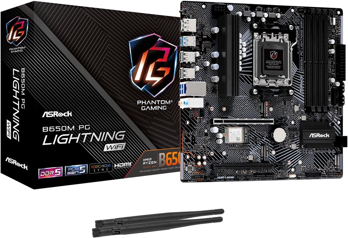 ASRock B650M PG Lightning AM5 Micro ATX