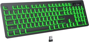 Rechargeable 7-Color Backlit Wireless Keyboard