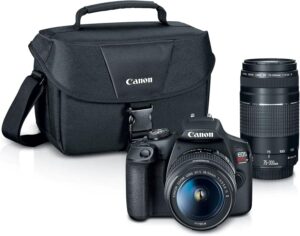 Canon EOS Rebel T7 DSLR Camera 2 Lens Kit with EF 18-55mm & EF 75