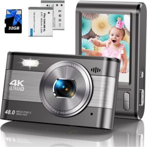 48MP 4K Vlogging Camera with 18X Zoom