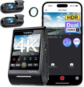 VIOFO A229 Pro 3CH 4K HDR Dash Cam