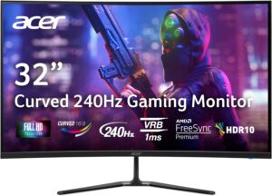 Acer Nitro 31.5" 240Hz Curved Gaming Monitor