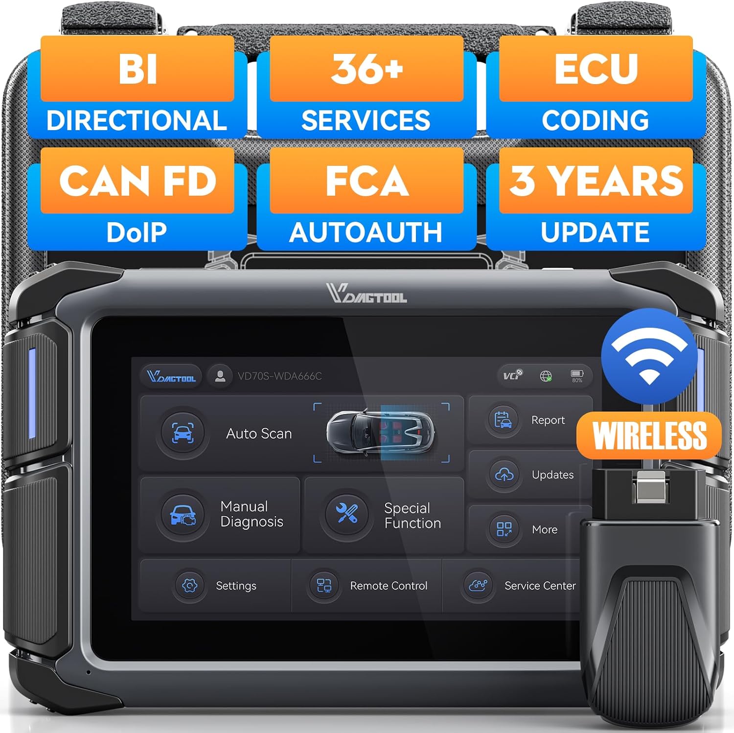 VD70S Wireless OBD2 Scanner