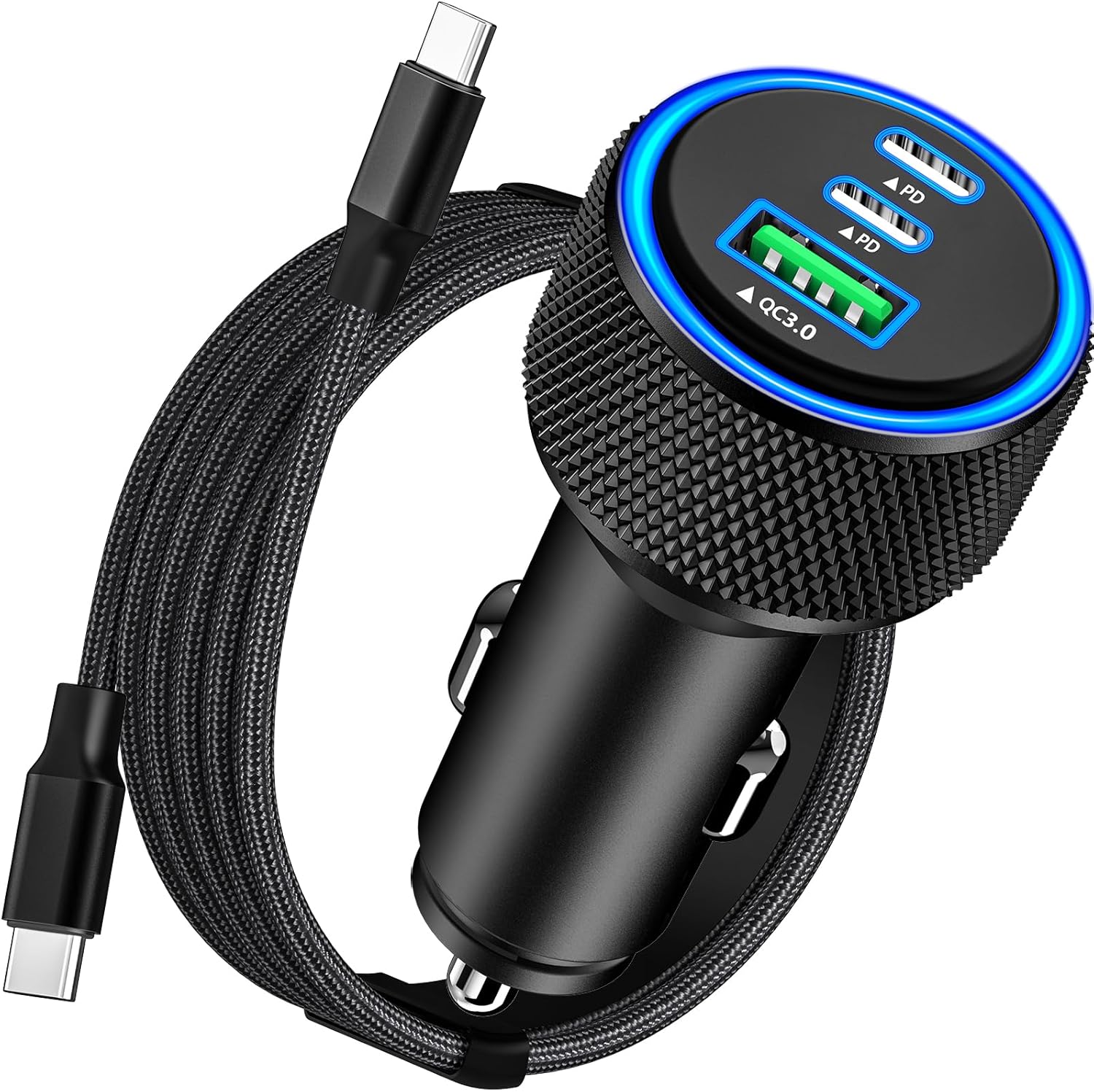 KYOHAYA 67W 3-Port Car Charger for iPhone