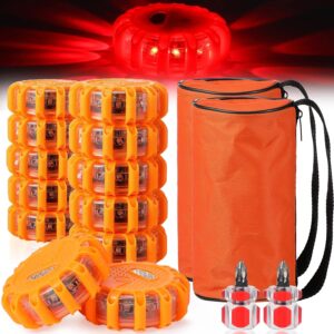 Tallew 12-Pack Magnetic LED Strobe Lights
