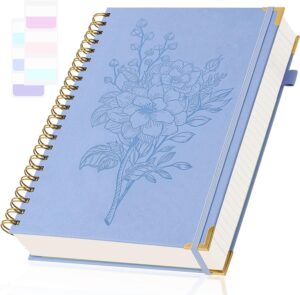 Blue Hardcover College Ruled Notebook