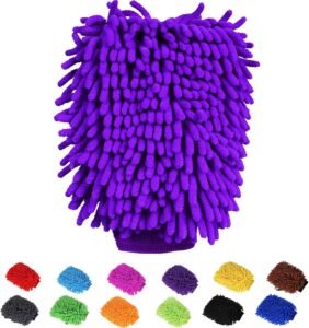 Purple Microfiber Car Wash Mitt