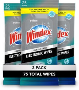 Windex Electronic Wipes, 75 Count