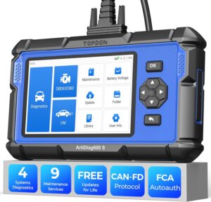 TOPDON ArtiDiag600S, 9 Reset Service Scanner