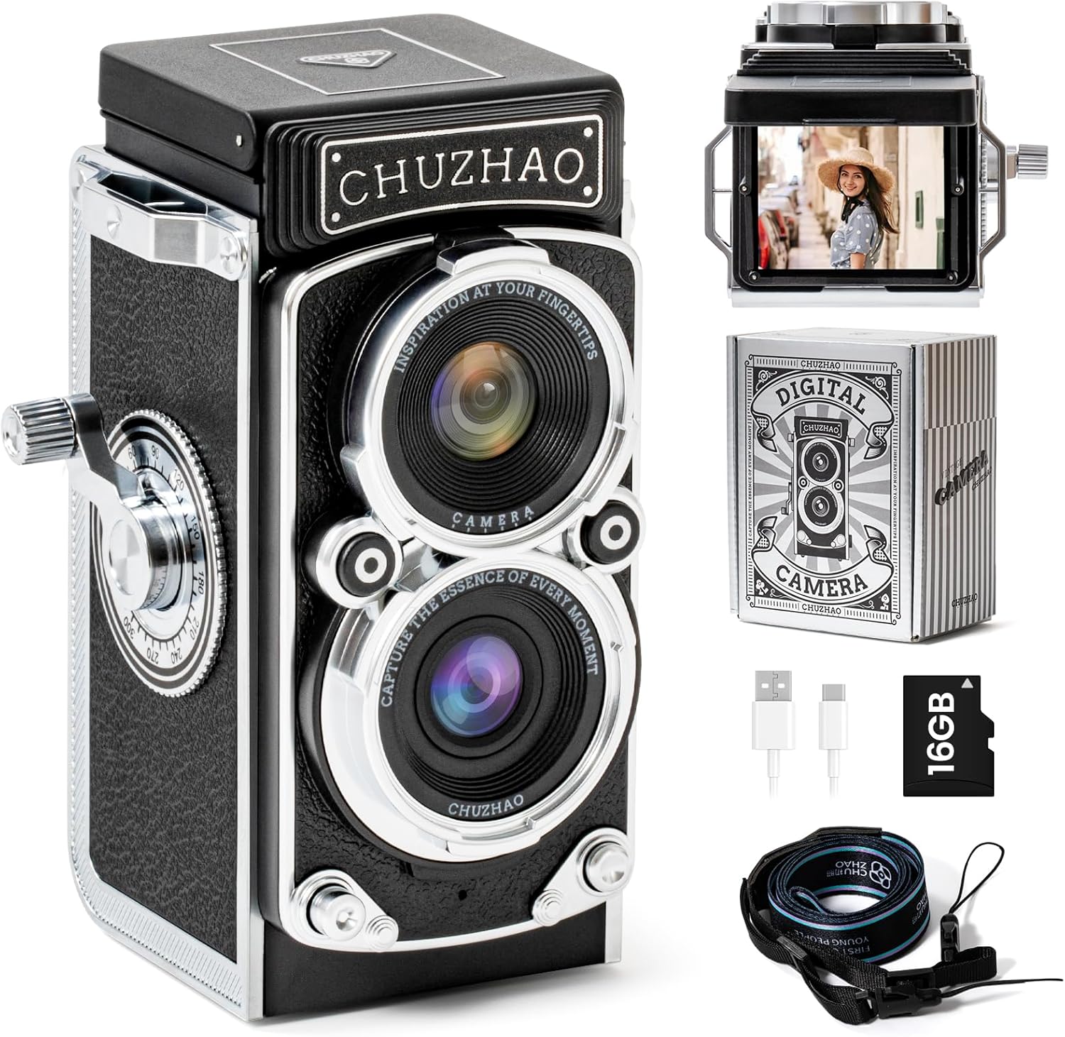CHUZHAO Mini Retro Digital Camera