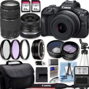 Canon EOS R100 Kit with Lenses & Bundle (Renewed)