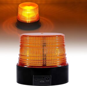 Amber Strobe Light, Magnetic & Rechargeable