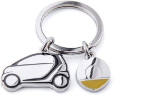 MOTO4U Stainless Steel Mercedes Smart Key Chain