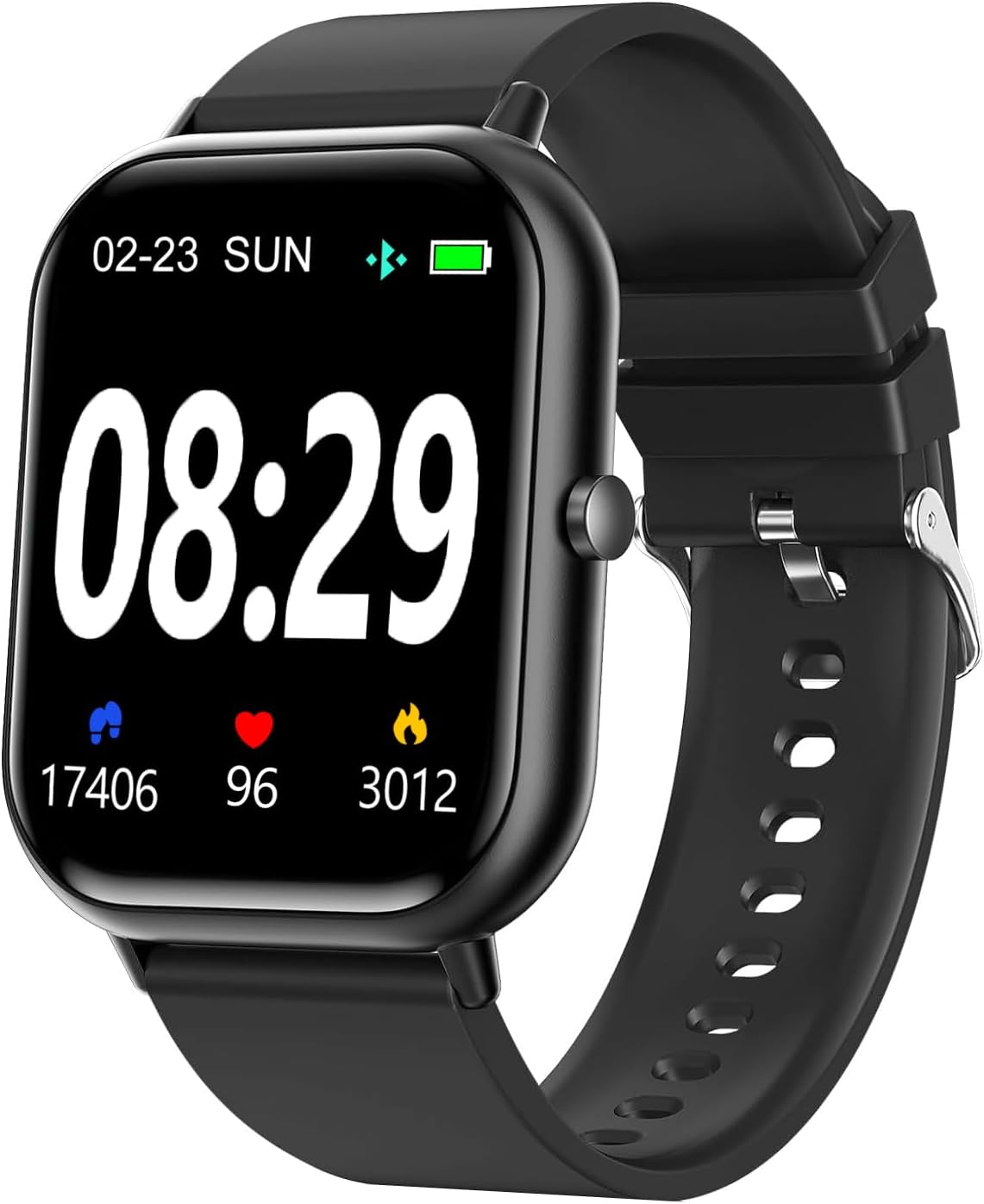 Smart Watch for Men Women 1.83" Display, Fitness Tracker with Heart Rate Monitor, Blood Oxygen, Sleep Tracking, IP68 Waterproof, Compatible with iPhone Android