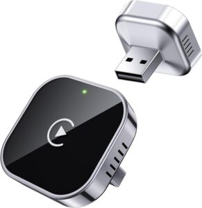 Teeran Wireless CarPlay Adapter 2025 Upgrade | Wired to Wireless CarPlay | Mini Cube Design | Plug & Play