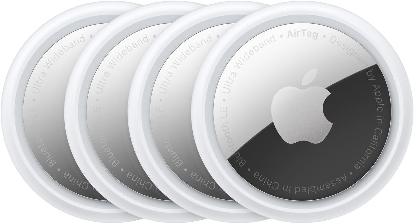 Apple AirTag 4 Pack: Keep Track of Your Keys, Wallet, Luggage & More