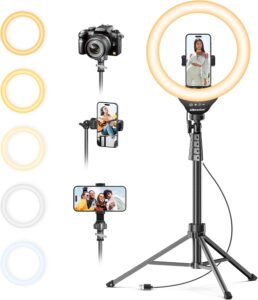 UBeesize 12-Inch Selfie Ring Light with 62