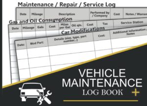 Car Maintenance Log Book: Record Repairs, Mileage, Service, Gas, Mods, Torque Specs & Trips