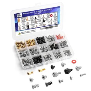Bolt Dropper 502pcs PC Screw Assortment Kit with Standoffs for HDD, SSD, Fan, Motherboard, GPU