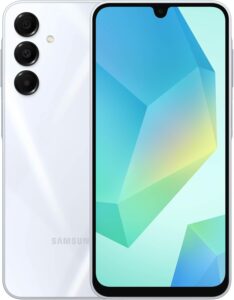 Samsung Galaxy A16 5G A Series, Unlocked Android Smartphone, Large AMOLED Display, Durable Design, Super Fast Charging, Expandable Storage, 5G Connectivity, US Version, 2025, Light Gray