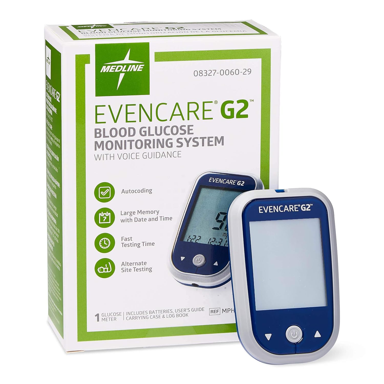 Medline EvenCare G2 Blood Glucose Meter with Voice Assistance