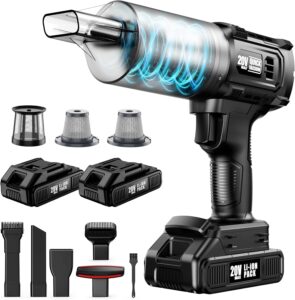 Cordless Handheld Vacuum Cleaner with 35000PA Strong Suction for Car & Home | Portable, Rechargeable, Lightweight for Pet Hair | HEPA Filter