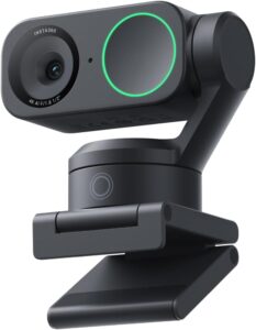 Insta360 Link 2 PTZ 4K Webcam: 1/2" Sensor, AI Tracking, HDR, Gesture Control, Noise