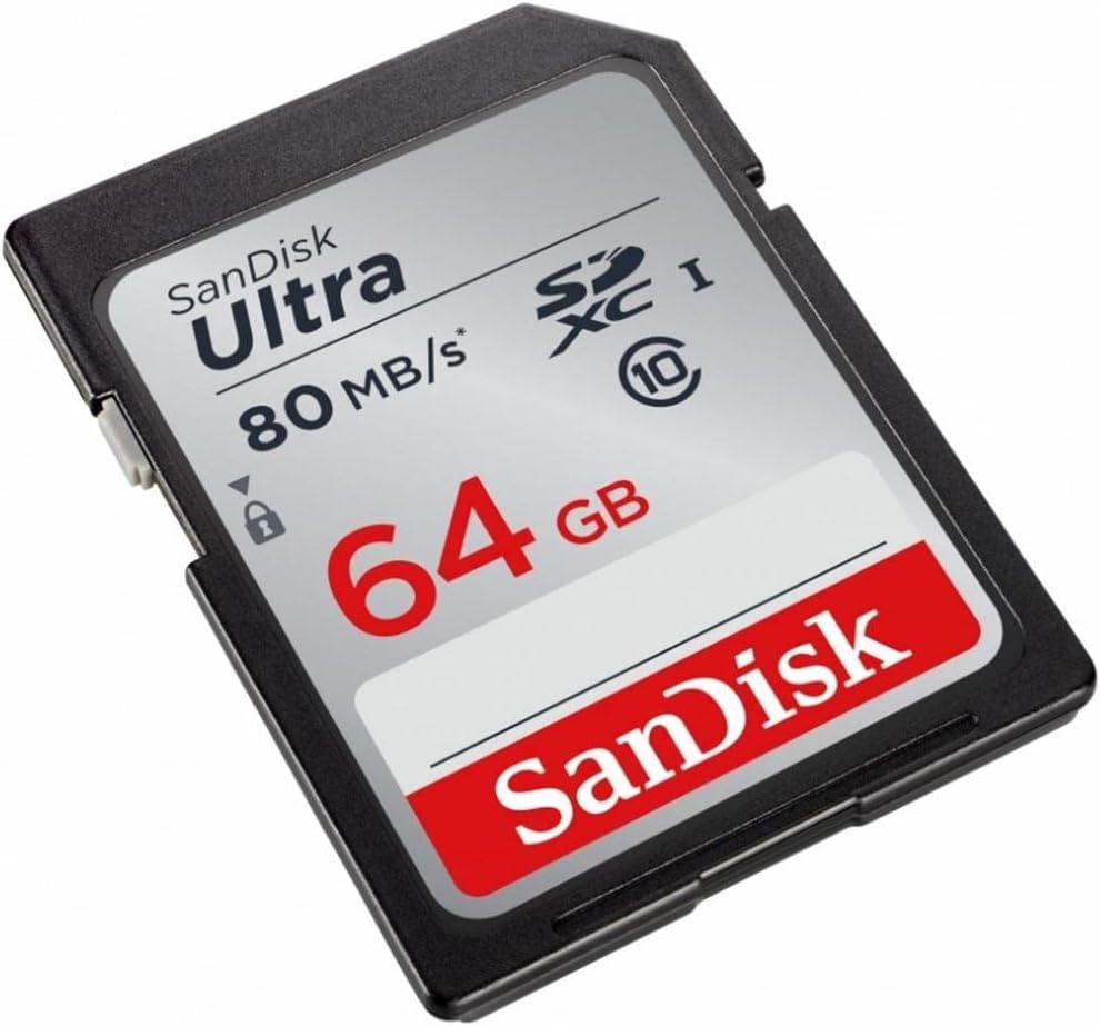 SanDisk Ultra 64GB SDXC UHS-I Class 10 Memory Card up to 80MB/s SDSDUNC-064G