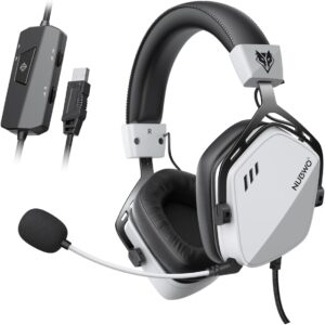 NUBWO HG03 USB Gaming Headset with 7.1 Surround Sound, FPS Audio, Noise Canceling Mic, Comfortable Design for PC & Laptop