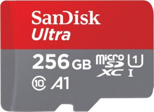 SanDisk 256GB Ultra microSDXC A1 Memory Card - 150MB/s, UHS-I, C10, U1 sandisk-256gb-ultra-microsdxc-a1-memory-card-150mbs-uhs-i-c10