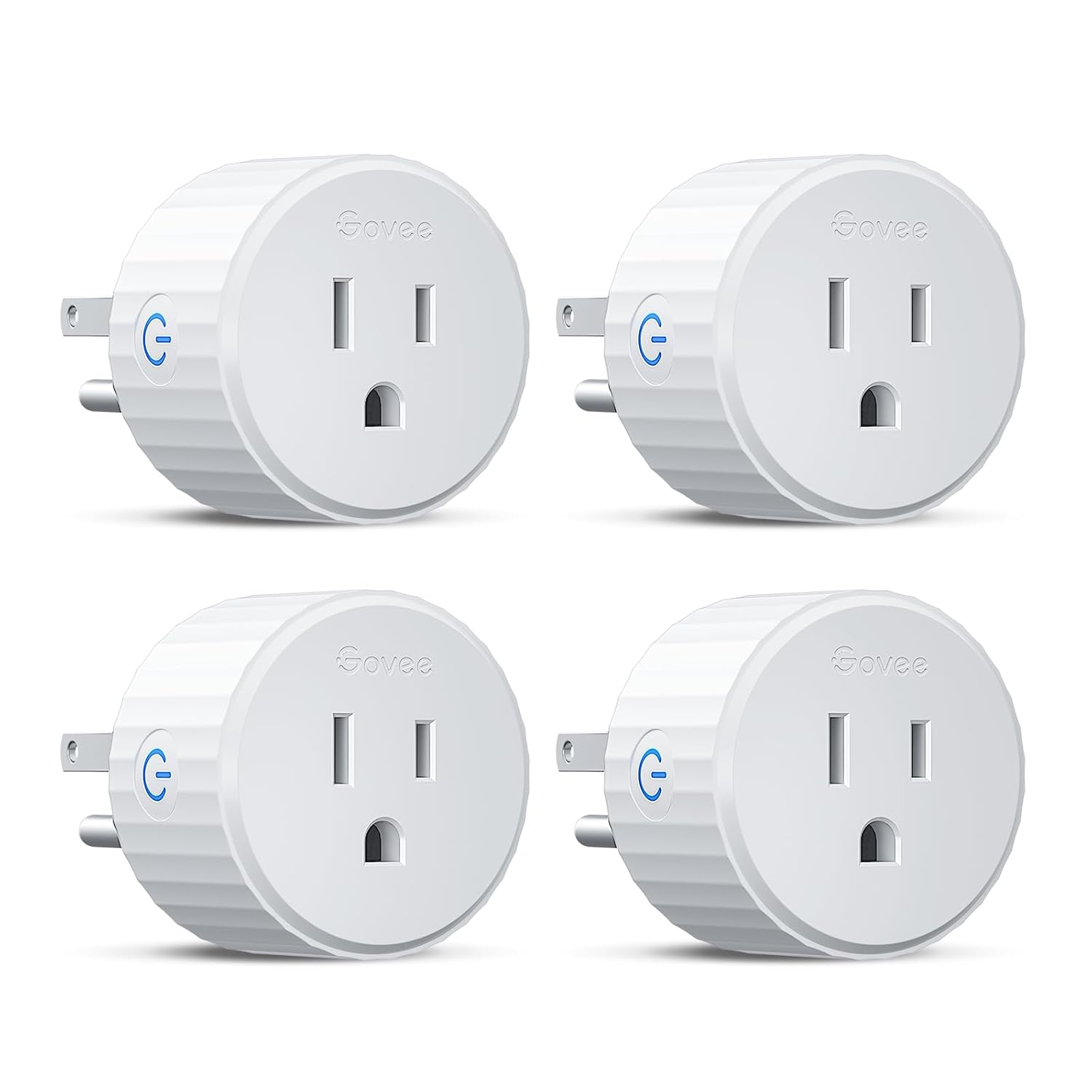 Govee Smart Plug 4 Pack: WiFi Outlets for Alexa & Google Assistant, No Hub Required with Timer & Group Control, ETL & FCC Certified, 2.4G WiFi Only