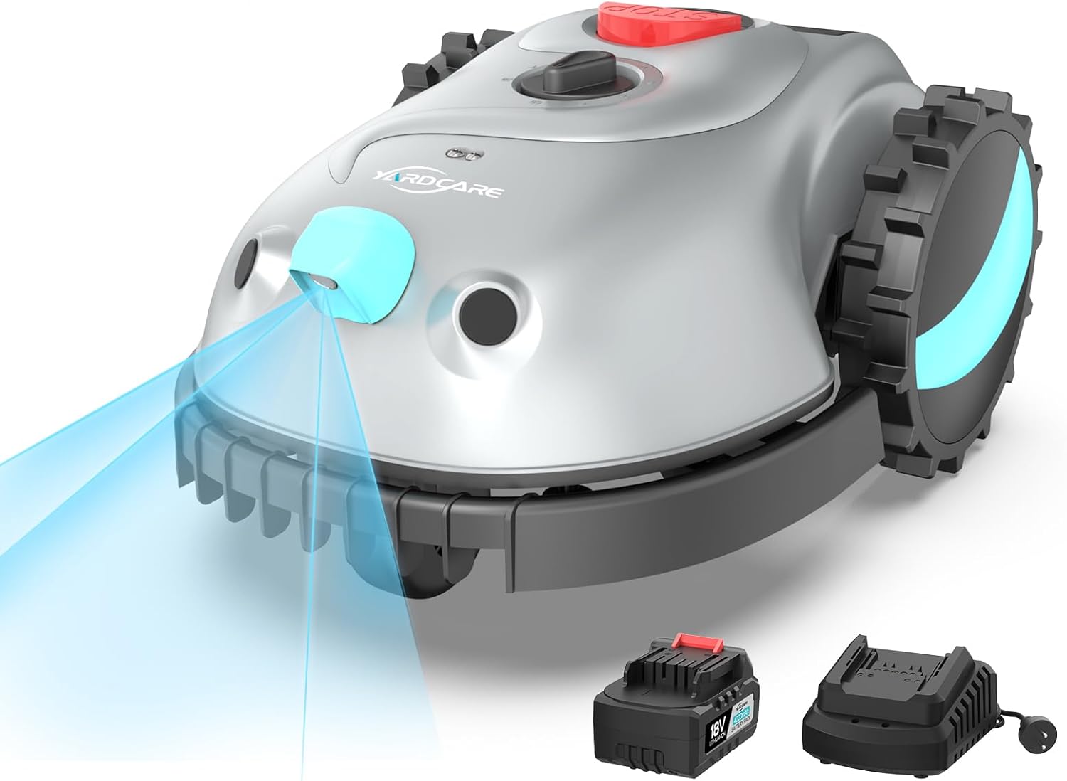 V100 Robotic Lawn Mower: Smart Visual Navigation, Obstacle Avoidance & Quiet Operation for Lawns up to 1,600 sq ft