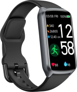 Health Fitness Tracker with Heart Rate, Blood Oxygen, Blood Pressure, Sleep & Step Tracker