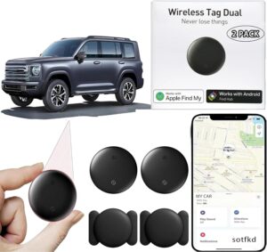 No Subscription Hidden GPS Tracker for Car | 2 Pack Magnetic Waterproof Device