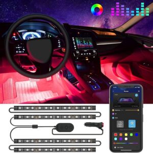 Govee Smart Car LED Lights with App Control, RGB, DIY, and Music Modes