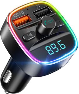 Nulaxy Bluetooth FM Transmitter Car Adapter: Hands