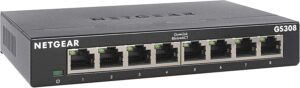 NETGEAR GS308 8-Port Gigabit Ethernet Unmanaged Switch