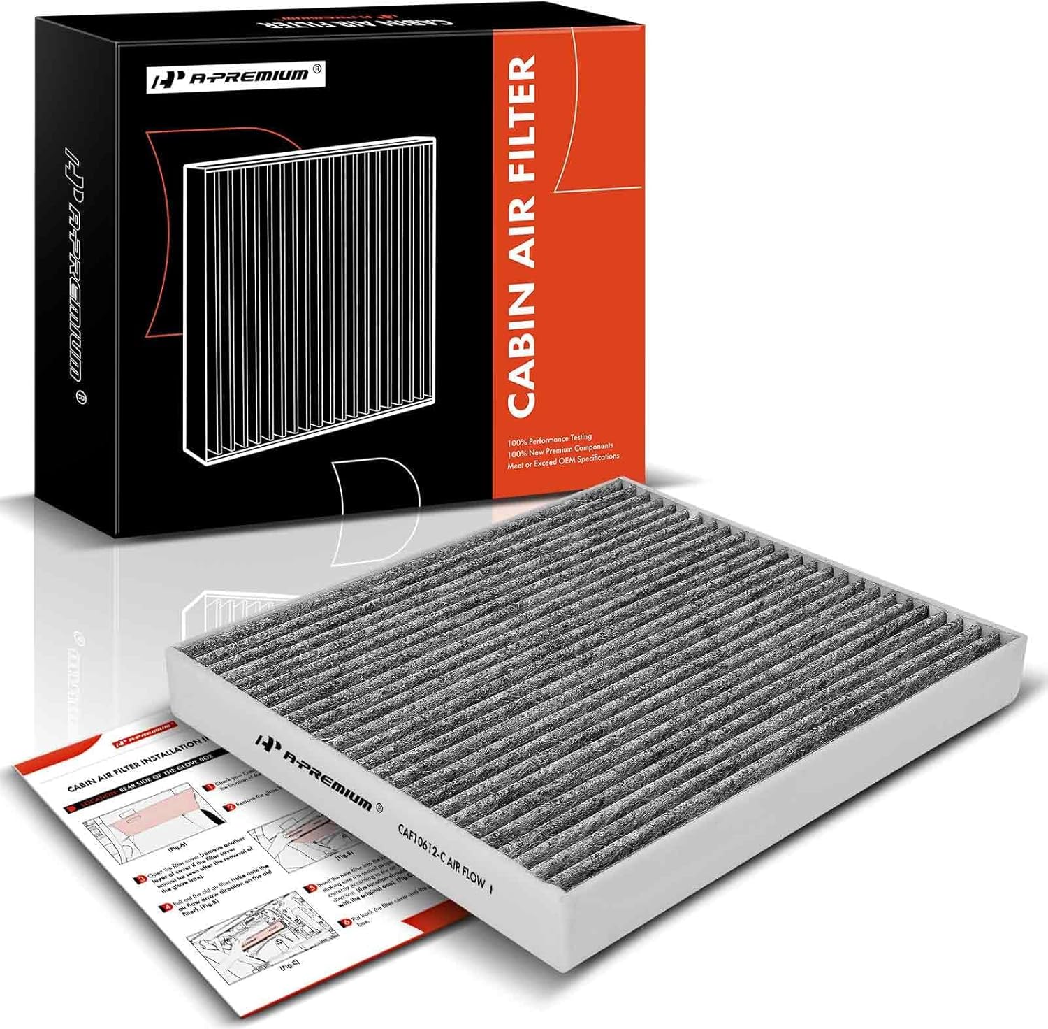 A-Premium Activated Carbon Cabin Air Filter for Smart Fortwo 2008-2018 & EQ Fortwo 2019 - Replaces 4518300018
a-premium-cabin-air-filter-activated-carbon-smart-fortwo-eq-fortwo