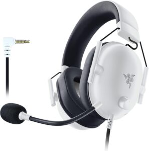 Razer BlackShark V2 X Gaming Headset: 7.1 Surround Sound, 50mm Drivers, Memory Foam, for PC, Mac, PS4, PS5, Switch, 3.5mm Jack, White