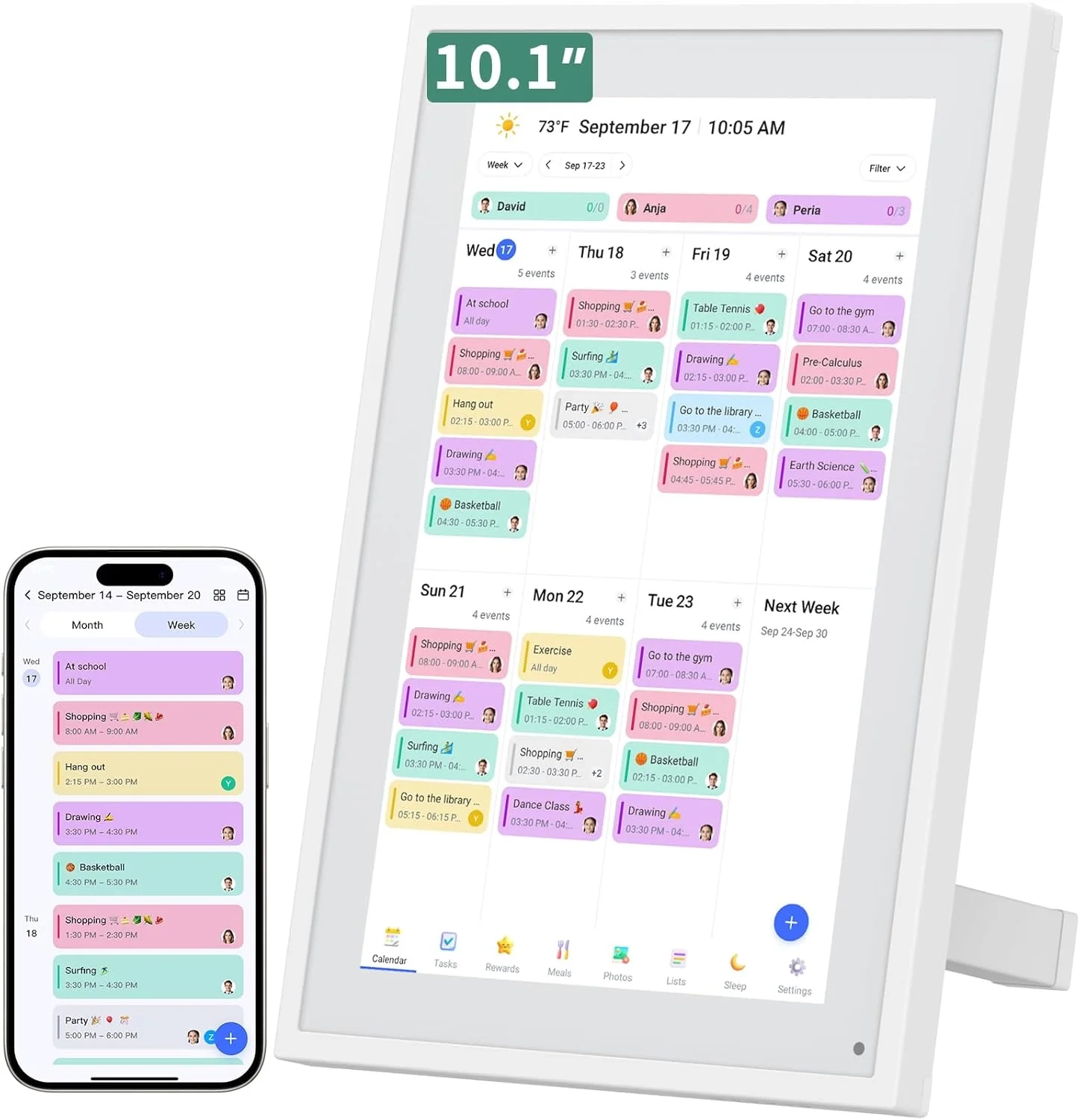Best 10.1" Smart Digital Calendar with Photo Frame & WiFi
