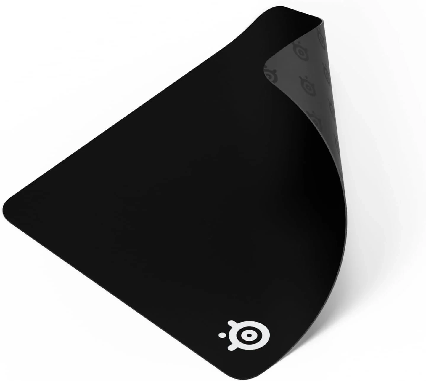 SteelSeries QcK Large Gaming Mousepad  Black  Non-Slip Silicone Rubber Base  Peak Tracking and