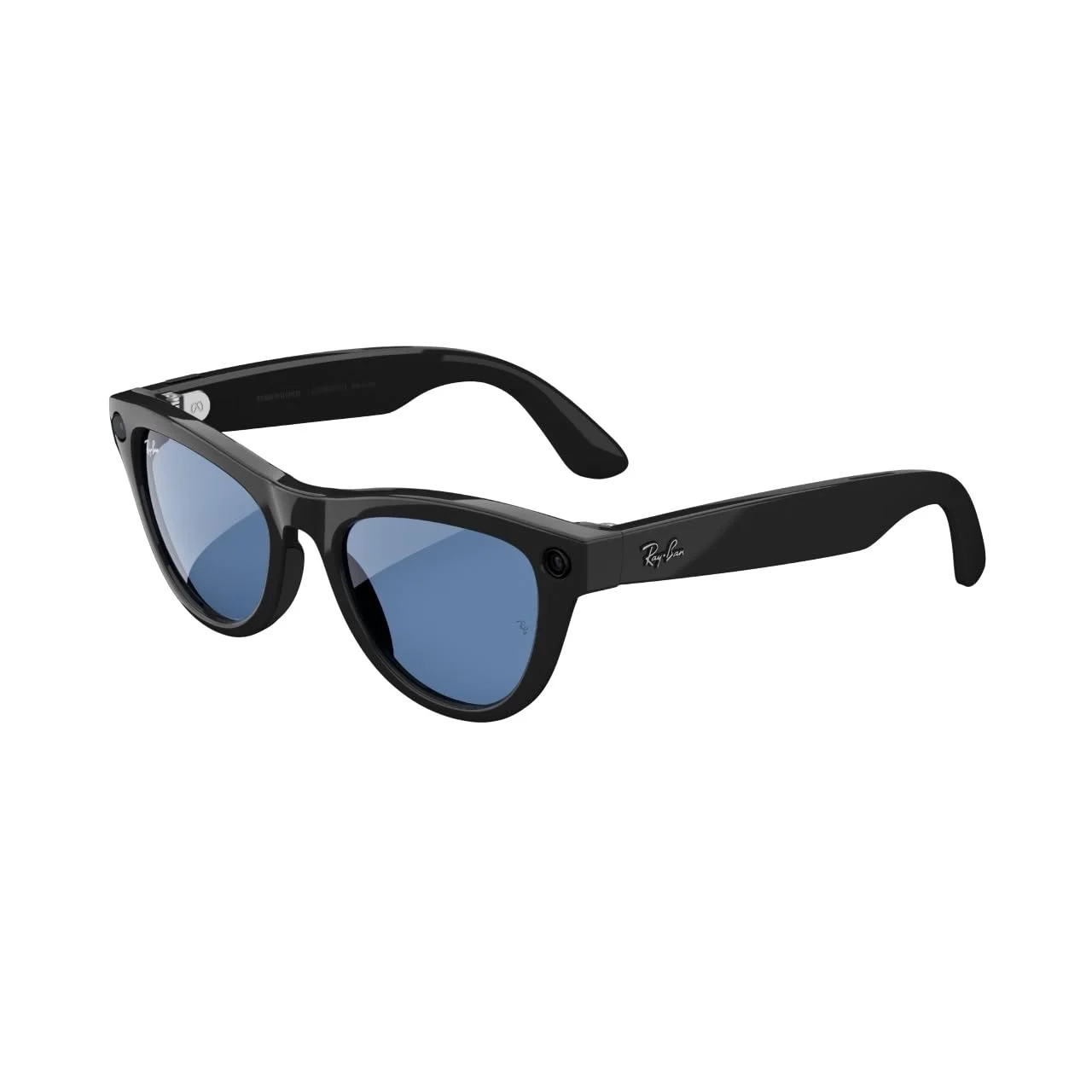Ray-Ban Meta (Gen 1) Skyler, Shiny Black | Smart AI Glasses for Men, Women  12 MP Camera, Open-Ear