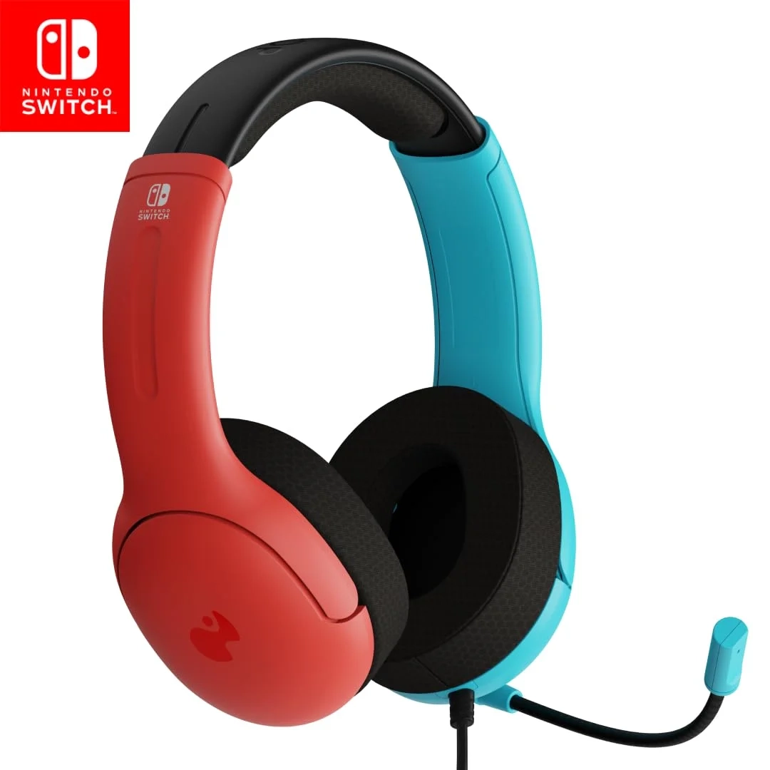 PDP Gaming LVL40 Airlite Stereo Headset for Nintendo Switch/Lite/OLED - Wired Power Noise...