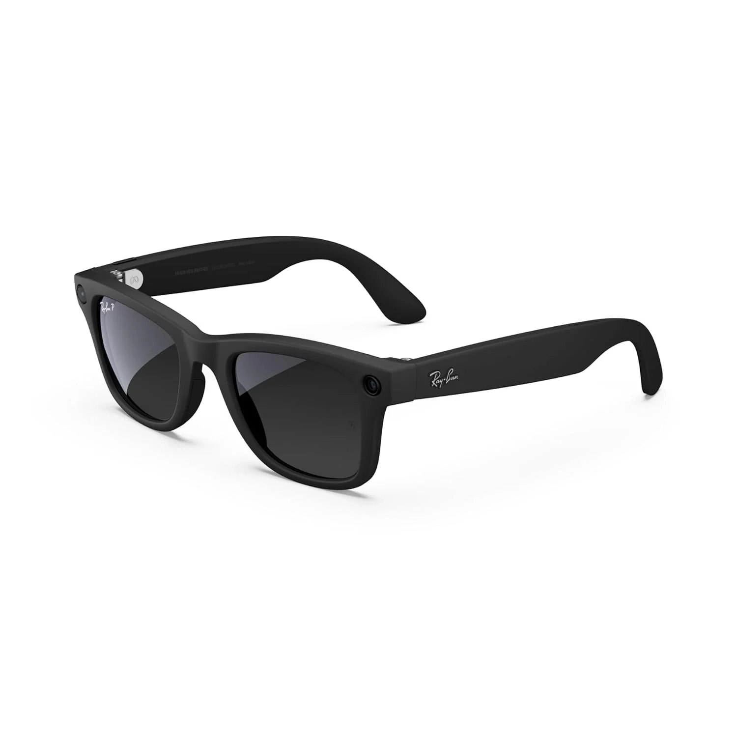 Ray-Ban Meta (Gen 1), Wayfarer, Large Matte Black | Smart AI Glasses for Men, Women  12 MP Camera,